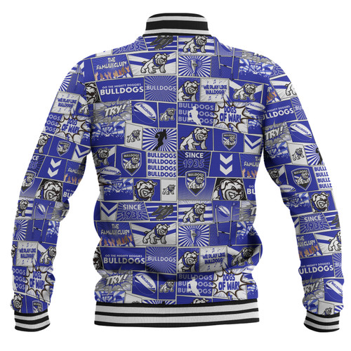 Canterbury-Bankstown Bulldogs Baseball Jacket - Team Of Us Die Hard Fan Supporters Comic Style Canterbury-Bankstown Bulldogs Baseball Jacket - Team Of Us Die Hard Fan Supporters Comic Style