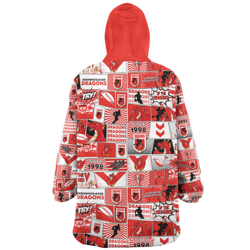 St. George Illawarra Dragons Snug Hoodie - Team Of Us Die Hard Fan Supporters Comic Style St. George Illawarra Dragons Snug Hoodie - Team Of Us Die Hard Fan Supporters Comic Style