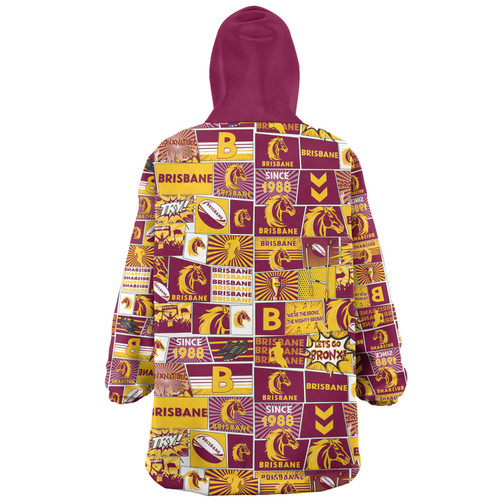 Brisbane Broncos Snug Hoodie - Team Of Us Die Hard Fan Supporters Comic Style Brisbane Broncos Snug Hoodie - Team Of Us Die Hard Fan Supporters Comic Style