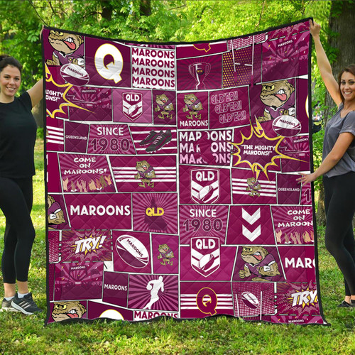 Cane Toads Premium Quilt - Team Of Us Die Hard Fan Supporters Comic Style Cane Toads Premium Quilt - Team Of Us Die Hard Fan Supporters Comic Style