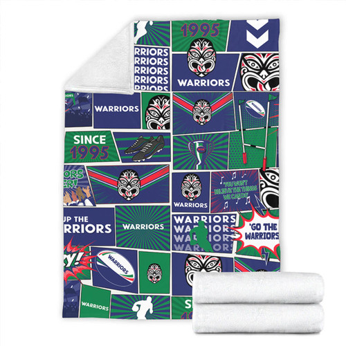 New Zealand Warriors Premium Blanket - Team Of Us Die Hard Fan Supporters Comic Style New Zealand Warriors Premium Blanket - Team Of Us Die Hard Fan Supporters Comic Style