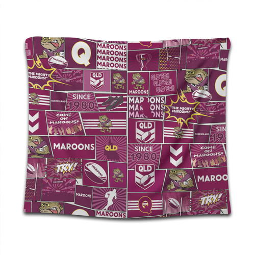 Cane Toads Tapestry - Team Of Us Die Hard Fan Supporters Comic Style Cane Toads Tapestry - Team Of Us Die Hard Fan Supporters Comic Style