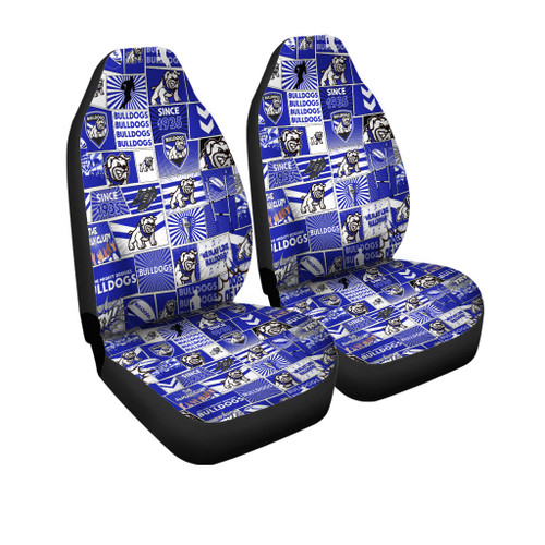 Canterbury-Bankstown Bulldogs Car Seat Covers - Team Of Us Die Hard Fan Supporters Comic Style Canterbury-Bankstown Bulldogs Car Seat Covers - Team Of Us Die Hard Fan Supporters Comic Style