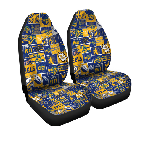 Parramatta Eels Car Seat Covers - Team Of Us Die Hard Fan Supporters Comic Style Parramatta Eels Car Seat Covers - Team Of Us Die Hard Fan Supporters Comic Style