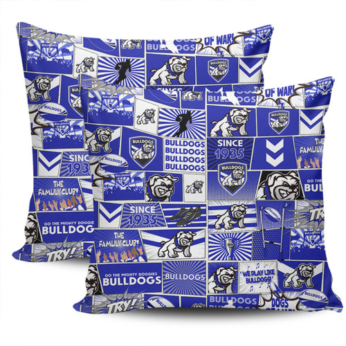 Canterbury-Bankstown Bulldogs Pillow Cover - Team Of Us Die Hard Fan Supporters Comic Style