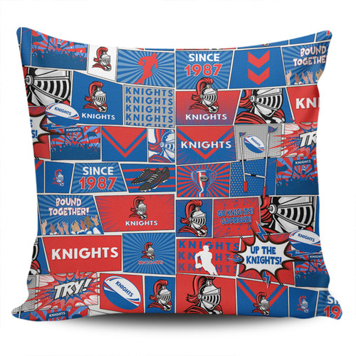 Newcastle Knights Pillow Cover - Team Of Us Die Hard Fan Supporters Comic Style Newcastle Knights Pillow Cover - Team Of Us Die Hard Fan Supporters Comic Style