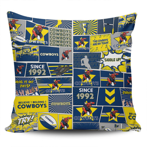 Parramatta Eels Pillow Cover - Team Of Us Die Hard Fan Supporters Comic Style Parramatta Eels Pillow Cover - Team Of Us Die Hard Fan Supporters Comic Style