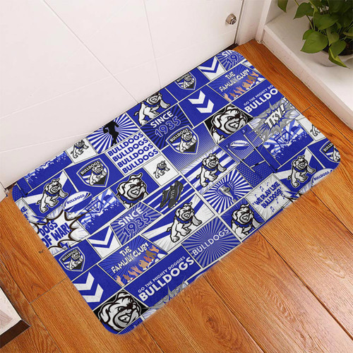 Canterbury-Bankstown Bulldogs Door Mat - Team Of Us Die Hard Fan Supporters Comic Style