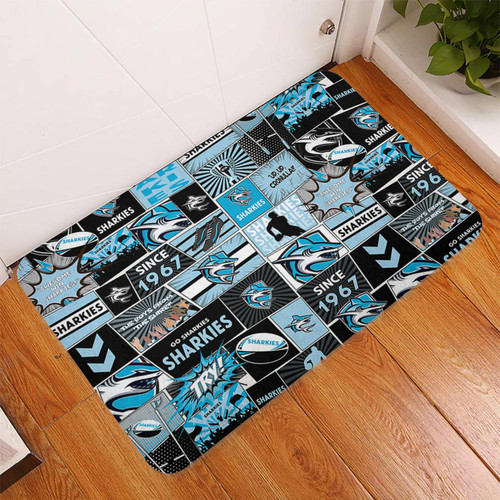 Cronulla-Sutherland Sharks Door Mat - Team Of Us Die Hard Fan Supporters Comic Style