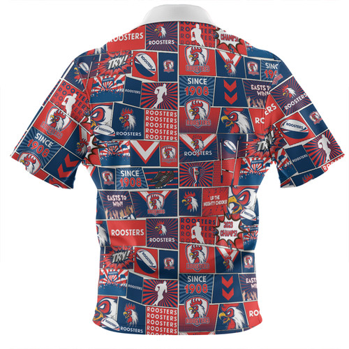 Sydney Roosters Hawaiian Shirt - Team Of Us Die Hard Fan Supporters Comic Style Sydney Roosters Hawaiian Shirt - Team Of Us Die Hard Fan Supporters Comic Style