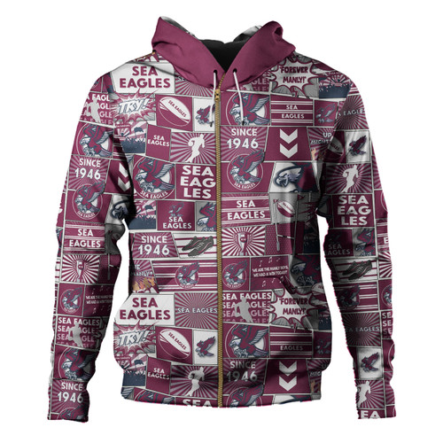 Manly Warringah Sea Eagles Hoodie - Team Of Us Die Hard Fan Supporters Comic Style Manly Warringah Sea Eagles Hoodie - Team Of Us Die Hard Fan Supporters Comic Style