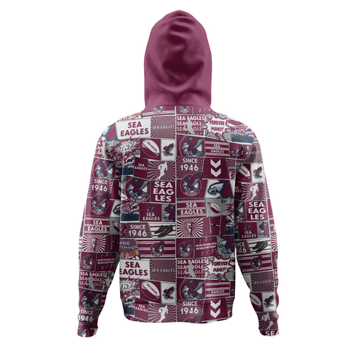 Manly Warringah Sea Eagles Hoodie - Team Of Us Die Hard Fan Supporters Comic Style Manly Warringah Sea Eagles Hoodie - Team Of Us Die Hard Fan Supporters Comic Style