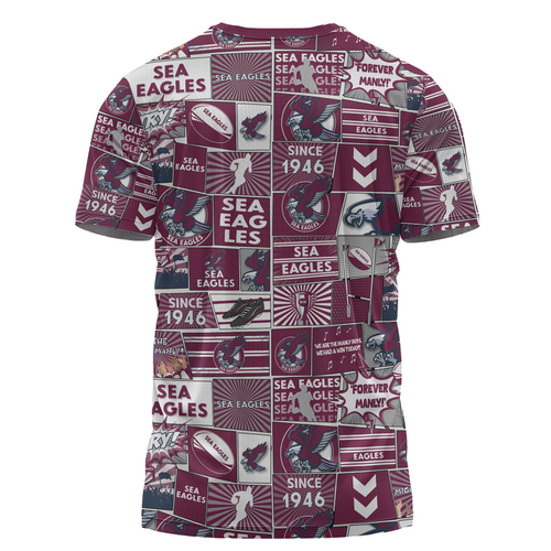Manly Warringah Sea Eagles T-Shirt - Team Of Us Die Hard Fan Supporters Comic Style Manly Warringah Sea Eagles T-Shirt - Team Of Us Die Hard Fan Supporters Comic Style