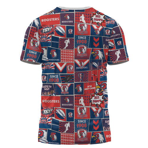 Sydney Roosters T-Shirt - Team Of Us Die Hard Fan Supporters Comic Style Sydney Roosters T-Shirt - Team Of Us Die Hard Fan Supporters Comic Style