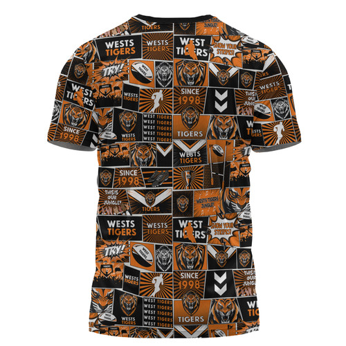 Wests Tigers T-Shirt - Team Of Us Die Hard Fan Supporters Comic Style Wests Tigers T-Shirt - Team Of Us Die Hard Fan Supporters Comic Style