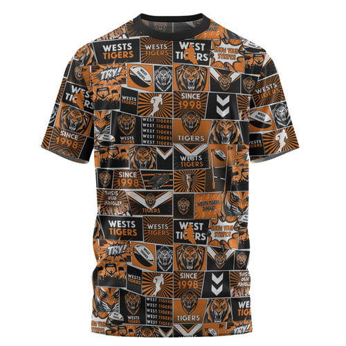Wests Tigers T-Shirt - Team Of Us Die Hard Fan Supporters Comic Style