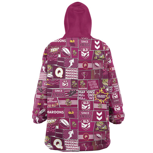 Queensland Sport Snug Hoodie - Team Of Us Die Hard Fan Supporters Comic Style
