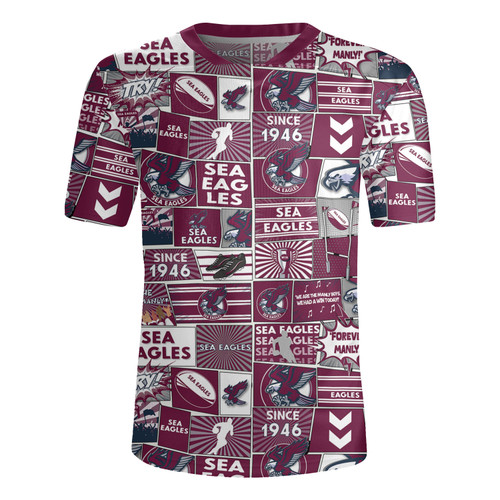 Manly Warringah Sea Eagles Rugby Jersey - Team Of Us Die Hard Fan Supporters Comic Style