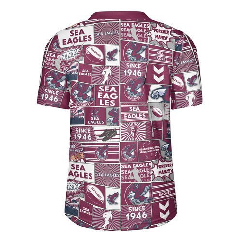 Manly Warringah Sea Eagles Rugby Jersey - Team Of Us Die Hard Fan Supporters Comic Style Manly Warringah Sea Eagles Rugby Jersey - Team Of Us Die Hard Fan Supporters Comic Style