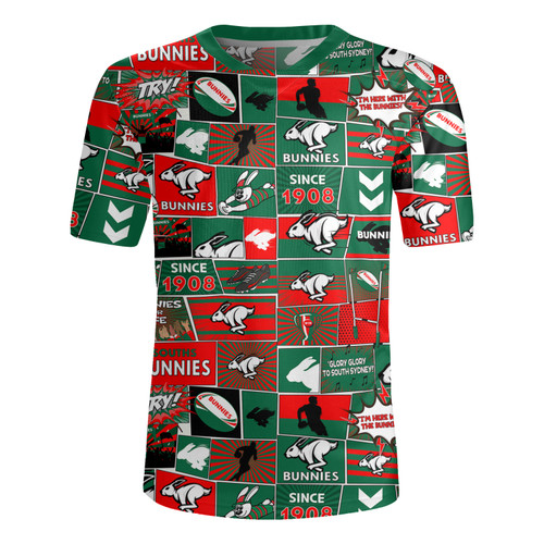 South Sydney Rabbitohs Rugby Jersey - Team Of Us Die Hard Fan Supporters Comic Style