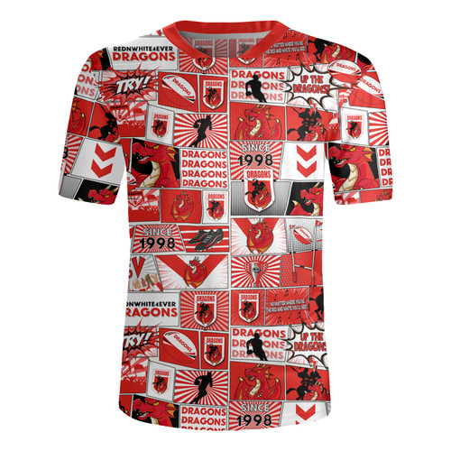 St. George Illawarra Dragons Rugby Jersey - Team Of Us Die Hard Fan Supporters Comic Style