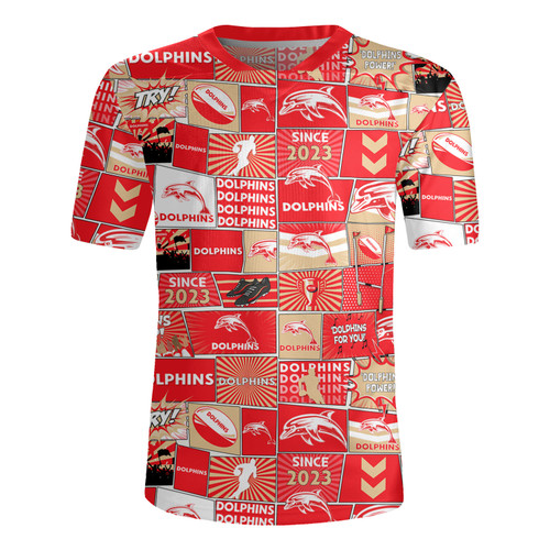 Redcliffe Dolphins Rugby Jersey - Team Of Us Die Hard Fan Supporters Comic Style