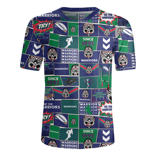 New Zealand Warriors Rugby Jersey - Team Of Us Die Hard Fan Supporters Comic Style