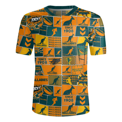 Australia Rugby Jersey - Team Of Us Die Hard Fan Supporters Comic Style