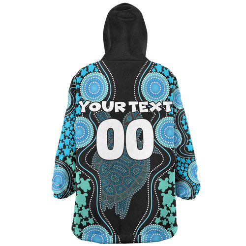 Australia Snug Hoodie - Aboriginal Art Color Turtle Inspired