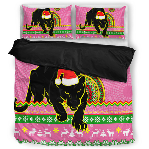 Penrith Panthers Bedding Set - Australia Ugly Xmas With Aboriginal Patterns For Die Hard Fans Penrith Panthers Bedding Set - Australia Ugly Xmas With Aboriginal Patterns For Die Hard Fans