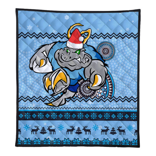 New South Wales Premium Quilt - Australia Ugly Xmas With Aboriginal Patterns For Die Hard Fans New South Wales Premium Quilt - Australia Ugly Xmas With Aboriginal Patterns For Die Hard Fans