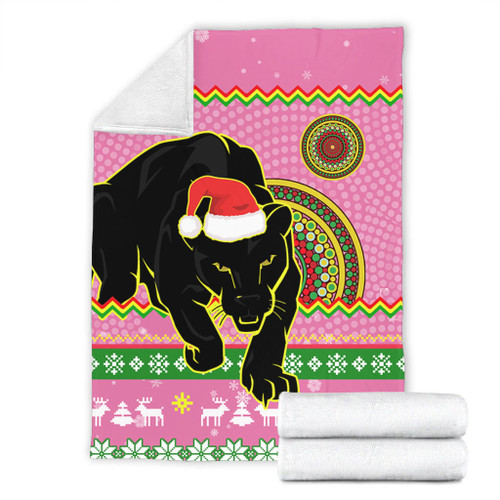 Penrith Panthers Premium Blanket - Australia Ugly Xmas With Aboriginal Patterns For Die Hard Fans Penrith Panthers Premium Blanket - Australia Ugly Xmas With Aboriginal Patterns For Die Hard Fans