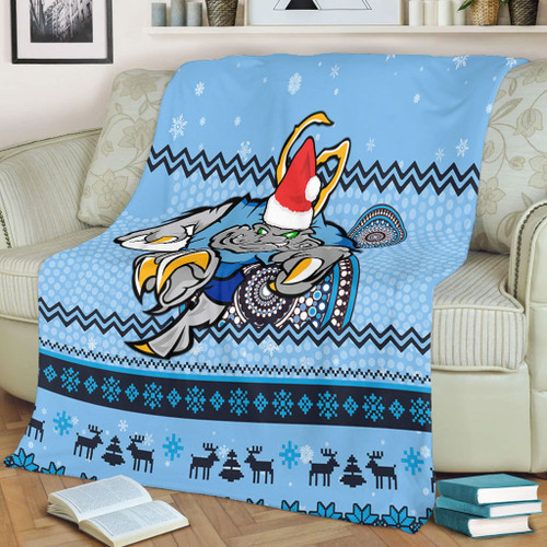 New South Wales Premium Blanket - Australia Ugly Xmas With Aboriginal Patterns For Die Hard Fans