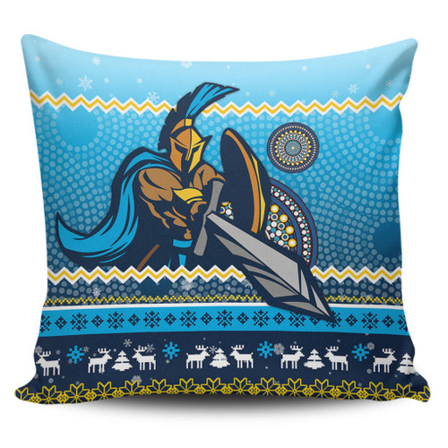 Gold Coast Titans Pillow Cover - Australia Ugly Xmas With Aboriginal Patterns For Die Hard Fans Gold Coast Titans Pillow Cover - Australia Ugly Xmas With Aboriginal Patterns For Die Hard Fans
