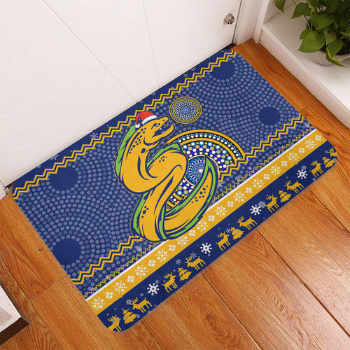 Parramatta Eels Door Mat - Australia Ugly Xmas With Aboriginal Patterns For Die Hard Fans Parramatta Eels Door Mat - Australia Ugly Xmas With Aboriginal Patterns For Die Hard Fans