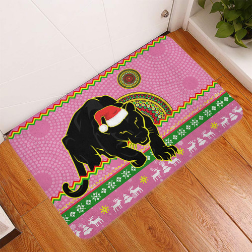 Penrith Panthers Door Mat - Australia Ugly Xmas With Aboriginal Patterns For Die Hard Fans Penrith Panthers Door Mat - Australia Ugly Xmas With Aboriginal Patterns For Die Hard Fans