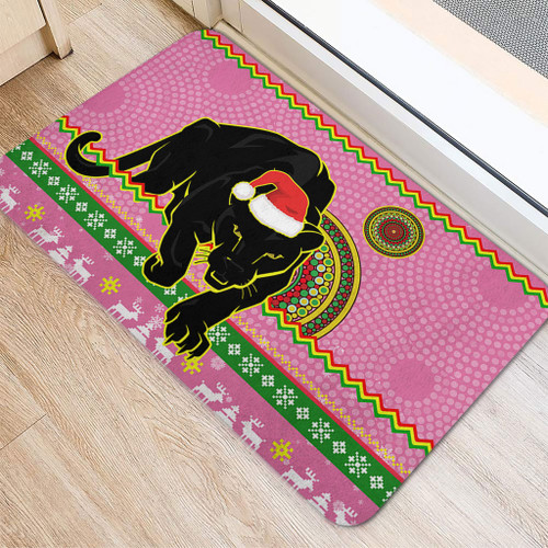 Penrith Panthers Door Mat - Australia Ugly Xmas With Aboriginal Patterns For Die Hard Fans Penrith Panthers Door Mat - Australia Ugly Xmas With Aboriginal Patterns For Die Hard Fans
