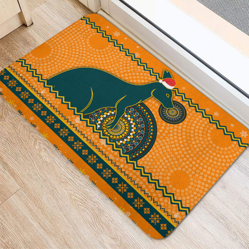 Wallabies Door Mat - Australia Ugly Xmas With Aboriginal Patterns For Die Hard Fans Wallabies Door Mat - Australia Ugly Xmas With Aboriginal Patterns For Die Hard Fans