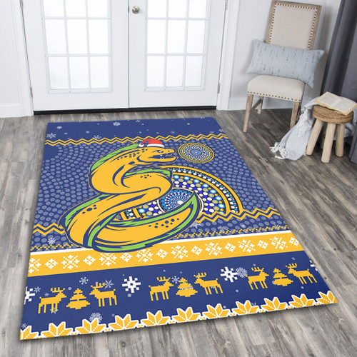 Parramatta Eels Area Rug - Australia Ugly Xmas With Aboriginal Patterns For Die Hard Fans Parramatta Eels Area Rug - Australia Ugly Xmas With Aboriginal Patterns For Die Hard Fans
