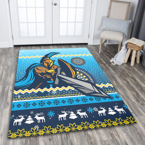 Gold Coast Titans Area Rug - Australia Ugly Xmas With Aboriginal Patterns For Die Hard Fans Gold Coast Titans Area Rug - Australia Ugly Xmas With Aboriginal Patterns For Die Hard Fans