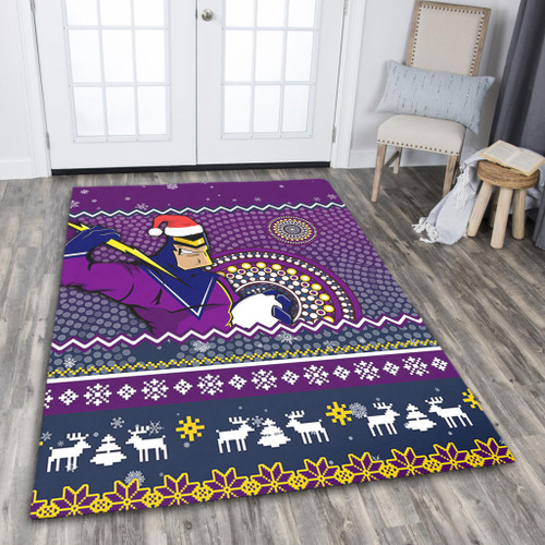 Melbourne Storm Area Rug - Australia Ugly Xmas With Aboriginal Patterns For Die Hard Fans Melbourne Storm Area Rug - Australia Ugly Xmas With Aboriginal Patterns For Die Hard Fans