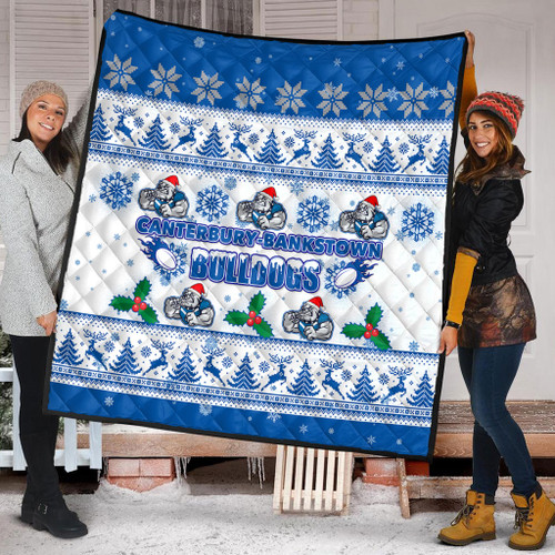 Canterbury-Bankstown Bulldogs Christmas Quilt - Canterbury-Bankstown Bulldogs Special Ugly Christmas Quilt Canterbury-Bankstown Bulldogs Christmas Quilt - Canterbury-Bankstown Bulldogs Special Ugly Christmas Quilt