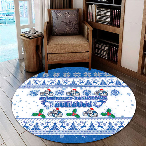 Canterbury-Bankstown Bulldogs Christmas Round Rug - Canterbury-Bankstown Bulldogs Special Ugly Christmas Round Rug Canterbury-Bankstown Bulldogs Christmas Round Rug - Canterbury-Bankstown Bulldogs Special Ugly Christmas Round Rug