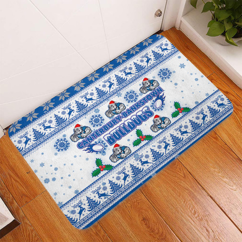 Canterbury-Bankstown Bulldogs Christmas Door Mat - Canterbury-Bankstown Bulldogs Special Ugly Christmas Door Mat Canterbury-Bankstown Bulldogs Christmas Door Mat - Canterbury-Bankstown Bulldogs Special Ugly Christmas Door Mat