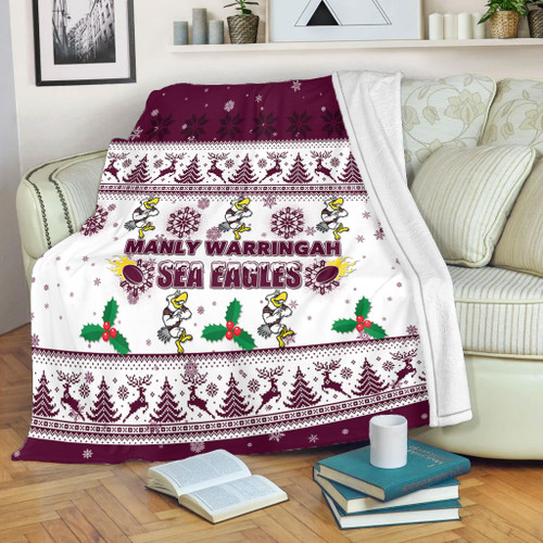 Manly Warringah Sea Eagles Christmas Blanket - Manly Warringah Sea Eagles Special Ugly Christmas Blanket Manly Warringah Sea Eagles Christmas Blanket - Manly Warringah Sea Eagles Special Ugly Christmas Blanket