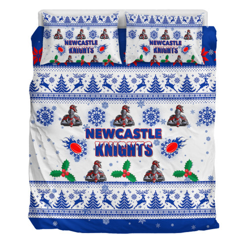 Newcastle Knights Christmas Bedding Set - Newcastle Knights Special Ugly Christmas Bedding Set Newcastle Knights Christmas Bedding Set - Newcastle Knights Special Ugly Christmas Bedding Set