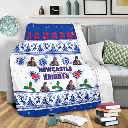 Newcastle Knights Christmas Blanket - Newcastle Knights Special Ugly Christmas Blanket Newcastle Knights Christmas Blanket - Newcastle Knights Special Ugly Christmas Blanket