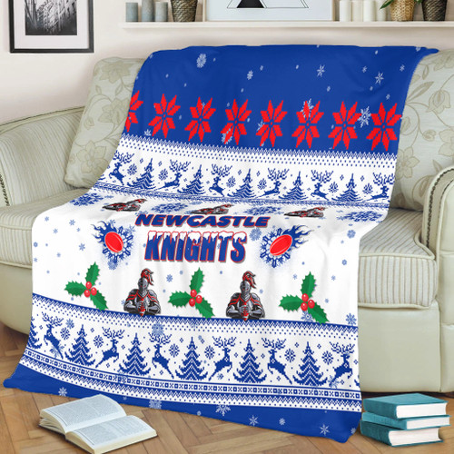 Newcastle Knights Christmas Blanket - Newcastle Knights Special Ugly Christmas Blanket Newcastle Knights Christmas Blanket - Newcastle Knights Special Ugly Christmas Blanket