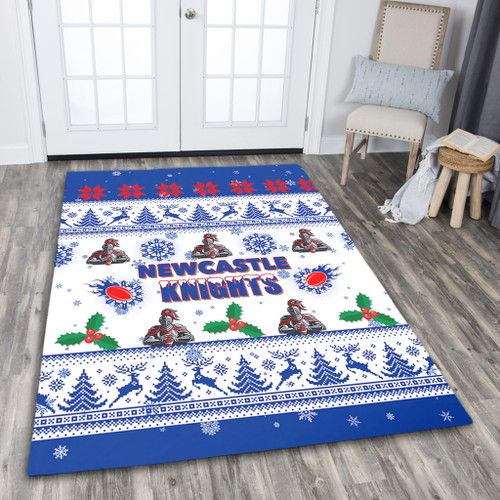 Newcastle Knights Christmas Area Rug - Newcastle Knights Special Ugly Christmas Area Rug Newcastle Knights Christmas Area Rug - Newcastle Knights Special Ugly Christmas Area Rug