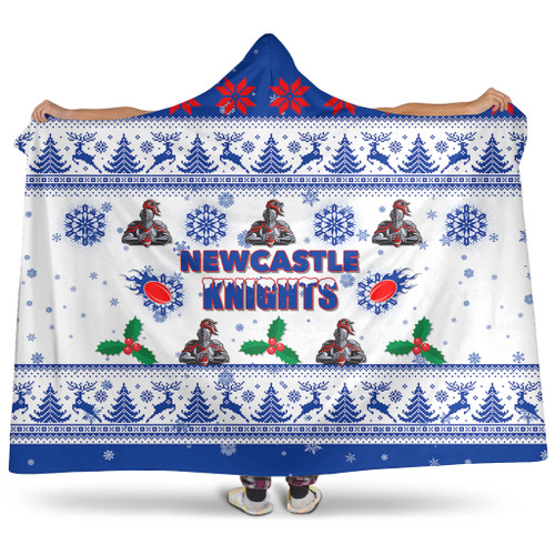 Newcastle Knights Christmas Hooded Blanket - Newcastle Knights Special Ugly Christmas Hooded Blanket Newcastle Knights Christmas Hooded Blanket - Newcastle Knights Special Ugly Christmas Hooded Blanket